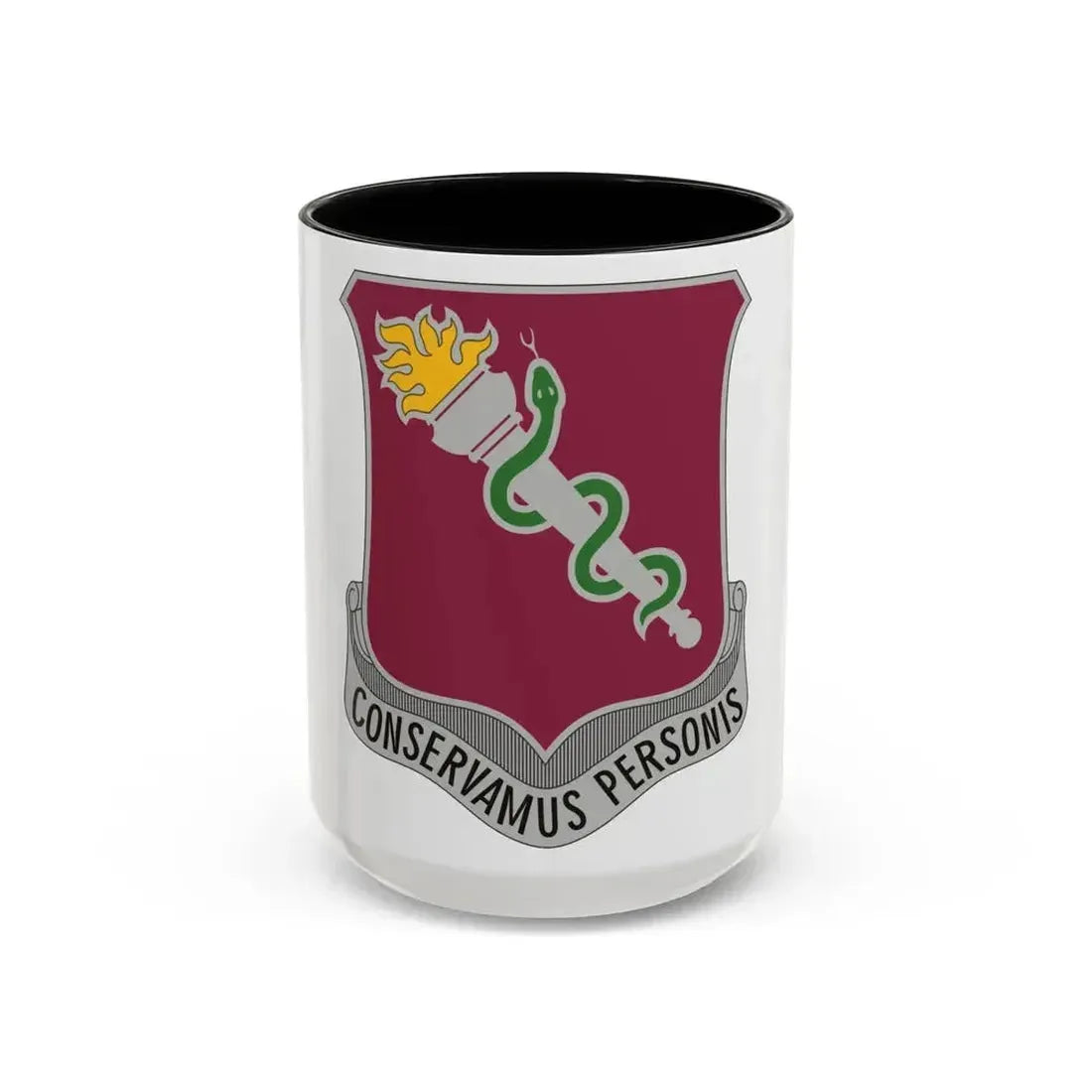 32 Medical Brigade 2 (U.S. Army) Accent Coffee Mug 15oz Black - Go Mug Yourself