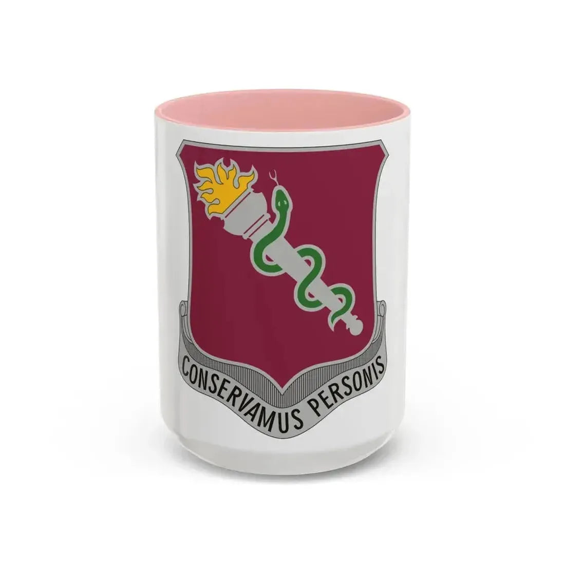 32 Medical Brigade 2 (U.S. Army) Accent Coffee Mug 15oz Pink - Go Mug Yourself