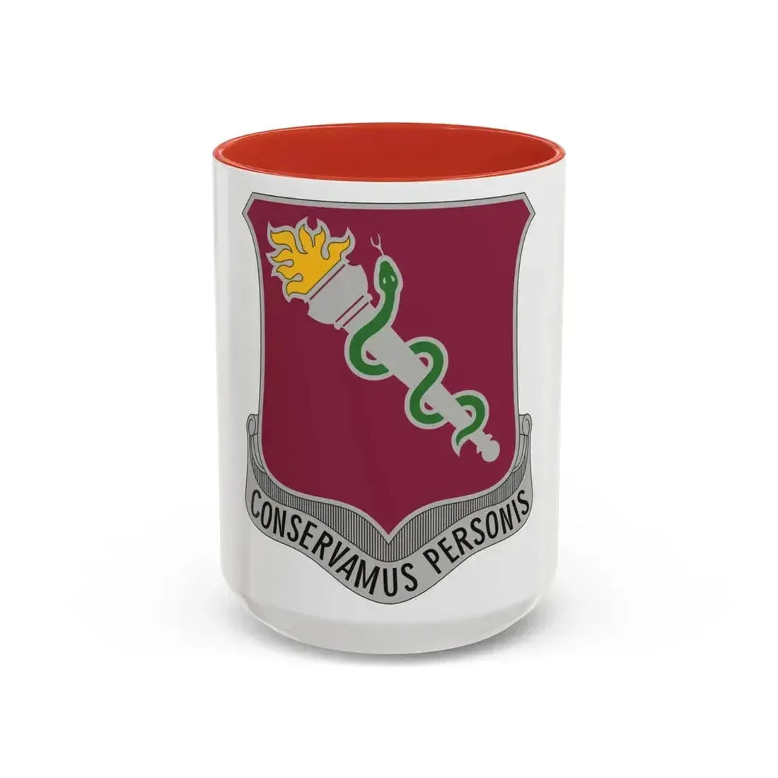 32 Medical Brigade 2 (U.S. Army) Accent Coffee Mug 15oz Red - Go Mug Yourself