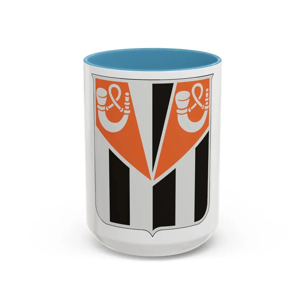 32 Signal Battalion (U.S. Army) Accent Coffee Mug 15oz Light Blue - Go Mug Yourself