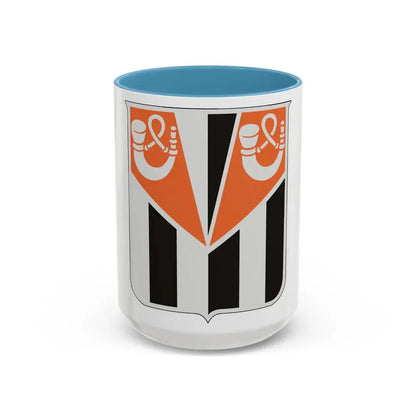 32 Signal Battalion (U.S. Army) Accent Coffee Mug 15oz Light Blue - Go Mug Yourself