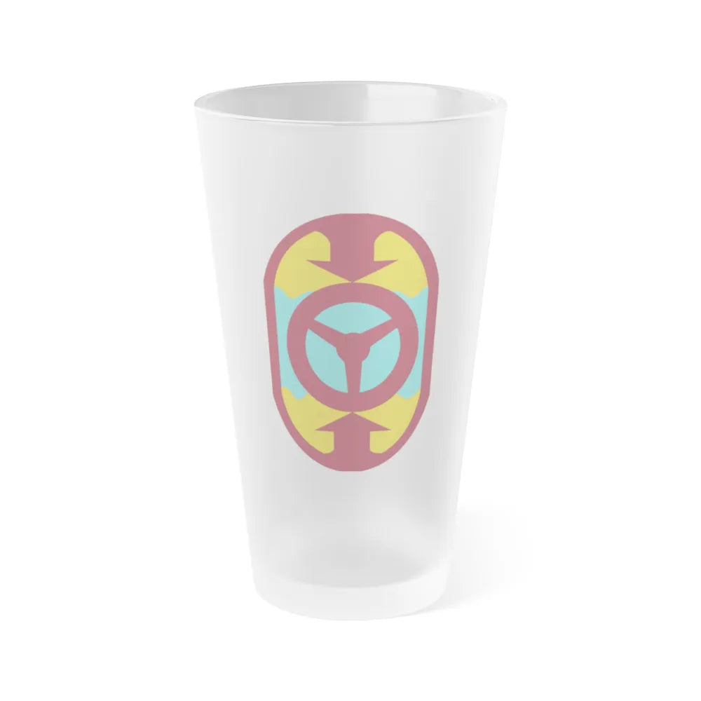 32 Transportation Command (U.S. Army) Frosted Pint Glass 16oz-Go Mug Yourself