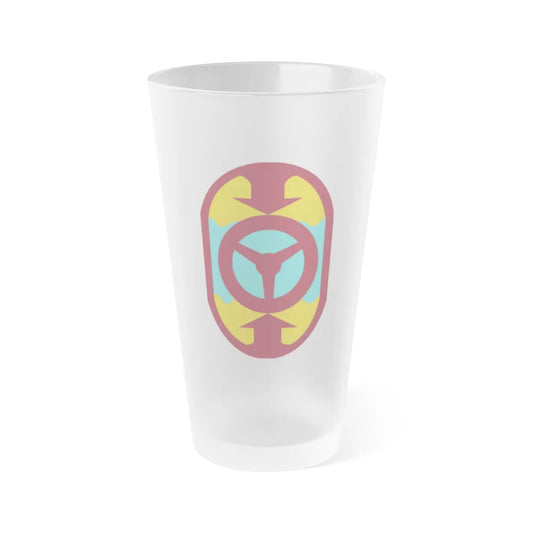 32 Transportation Command (U.S. Army) Frosted Pint Glass 16oz-Go Mug Yourself