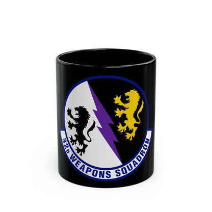 32 Weapons Squadron ACC (U.S. Air Force) Black Coffee Mug-11oz-Go Mug Yourself