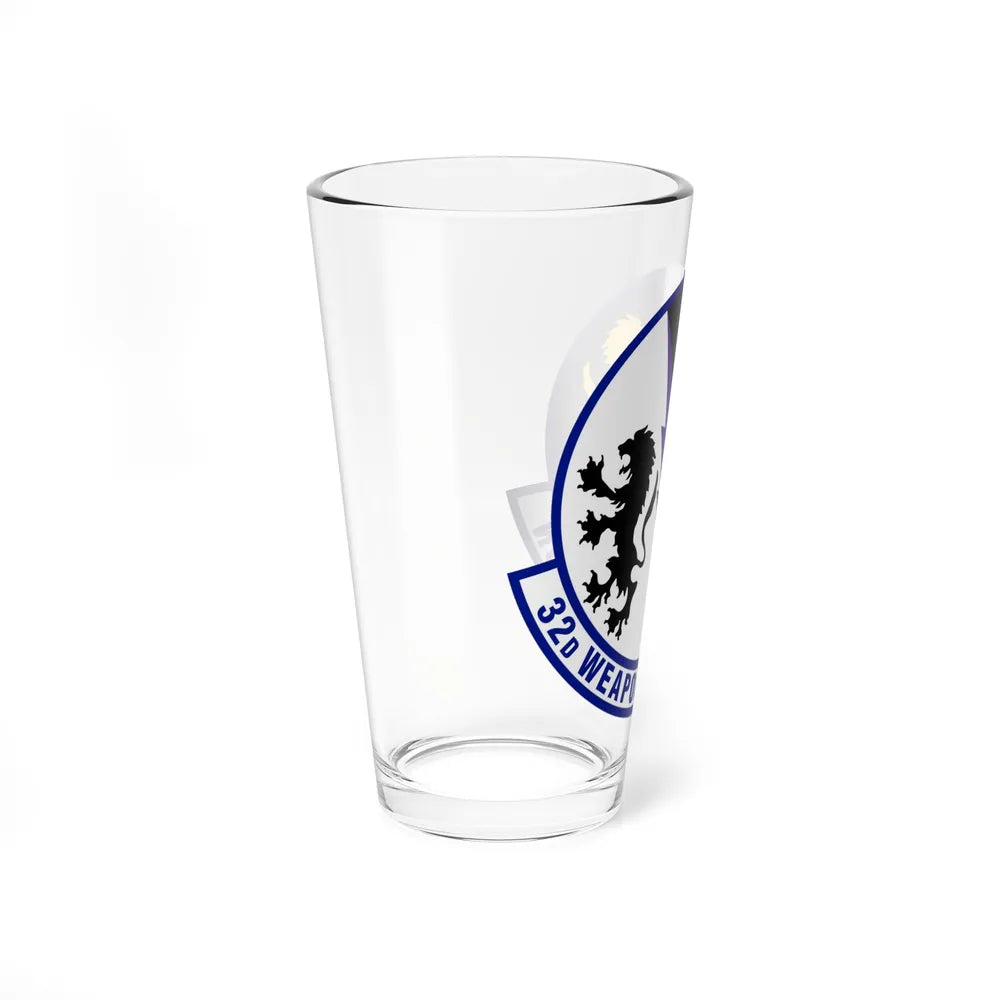 32 Weapons Squadron ACC (U.S. Air Force) Pint Glass 16oz-Go Mug Yourself