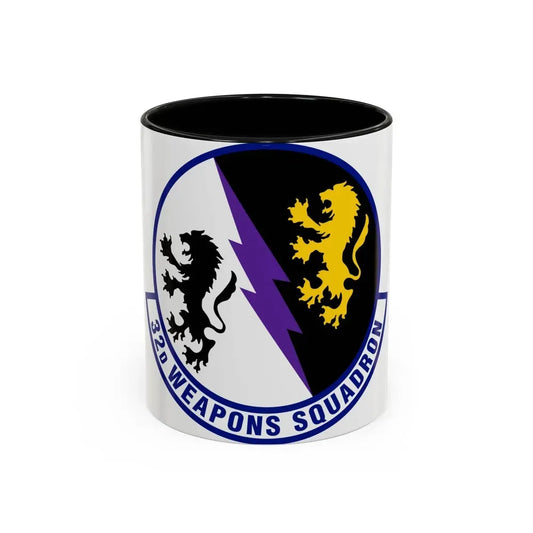 32 Weapons Squadron ACC (U.S. Air Force) Accent Coffee Mug 11oz Black - Go Mug Yourself