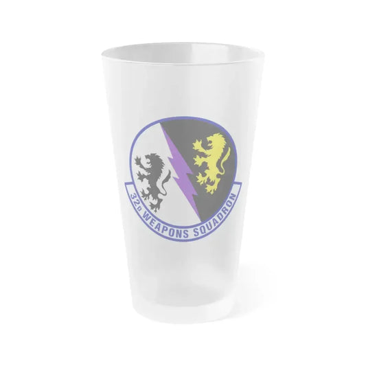 32 Weapons Squadron ACC (U.S. Air Force) Frosted Pint Glass 16oz 16oz Frosted - Go Mug Yourself