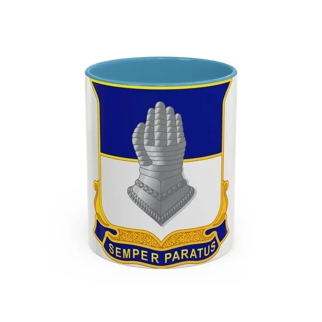 320 Cavalry Regiment (U.S. Army) Accent Coffee Mug 11oz Light Blue - Go Mug Yourself