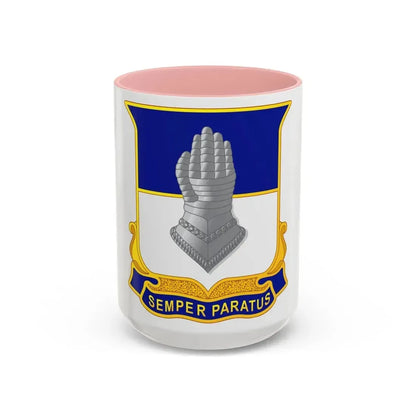 320 Cavalry Regiment (U.S. Army) Accent Coffee Mug 15oz Pink - Go Mug Yourself