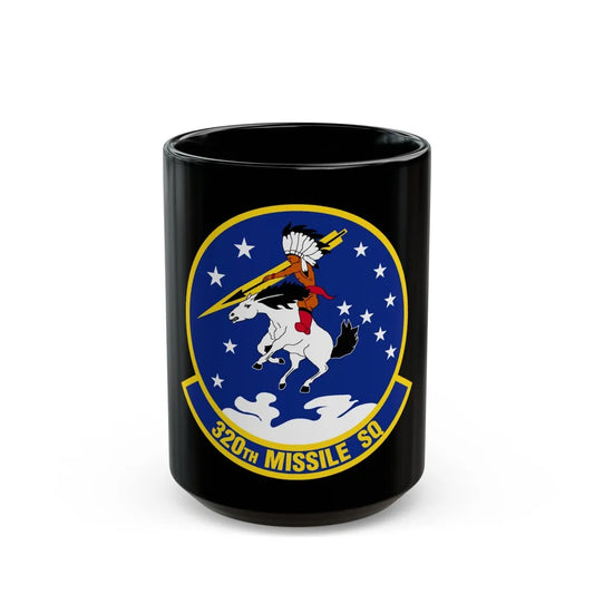 320 Missile Squadron AFGCS (U.S. Air Force) Black Coffee Mug-15oz-Go Mug Yourself