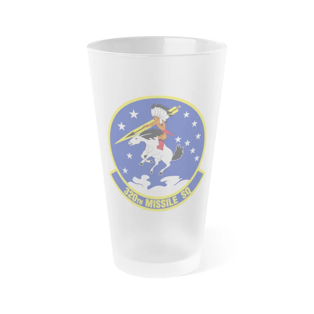 320 Missile Squadron AFGCS (U.S. Air Force) Frosted Pint Glass 16oz-16oz-Frosted-Go Mug Yourself