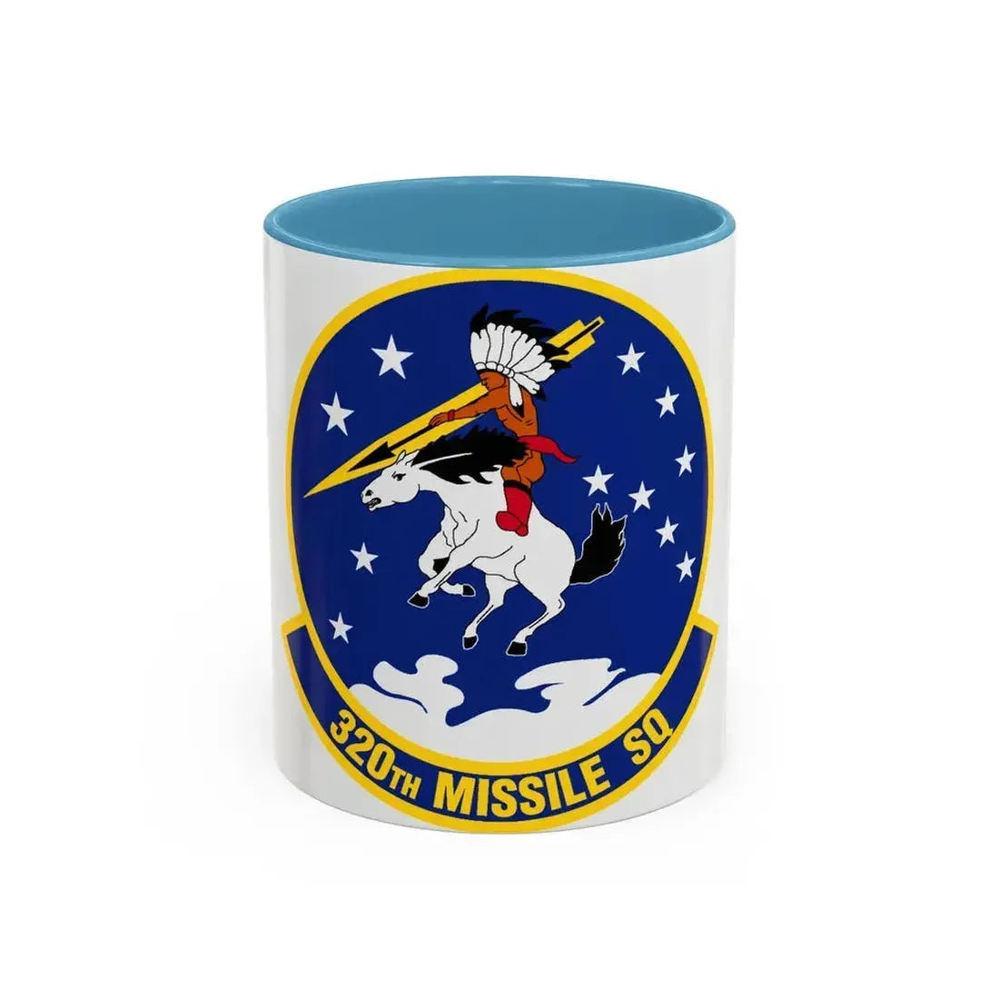 320 Missile Squadron AFGCS (U.S. Air Force) Accent Coffee Mug 11oz Light Blue - Go Mug Yourself