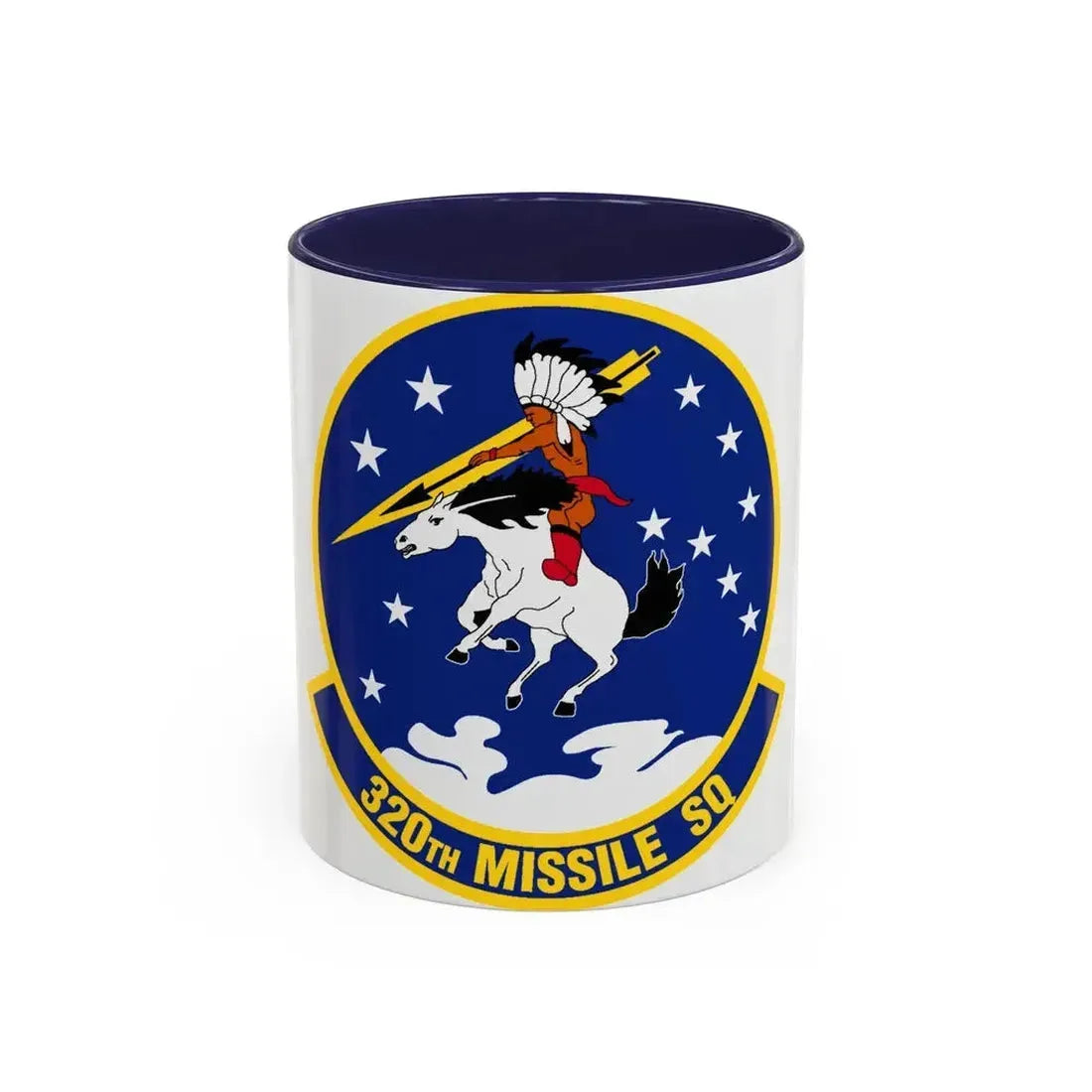 320 Missile Squadron AFGCS (U.S. Air Force) Accent Coffee Mug 11oz Navy - Go Mug Yourself