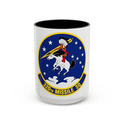 320 Missile Squadron AFGCS (U.S. Air Force) Accent Coffee Mug 15oz Black - Go Mug Yourself