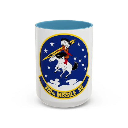 320 Missile Squadron AFGCS (U.S. Air Force) Accent Coffee Mug 15oz Light Blue - Go Mug Yourself