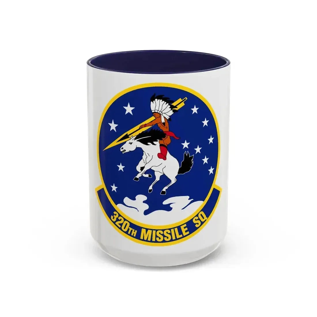 320 Missile Squadron AFGCS (U.S. Air Force) Accent Coffee Mug 15oz Navy - Go Mug Yourself