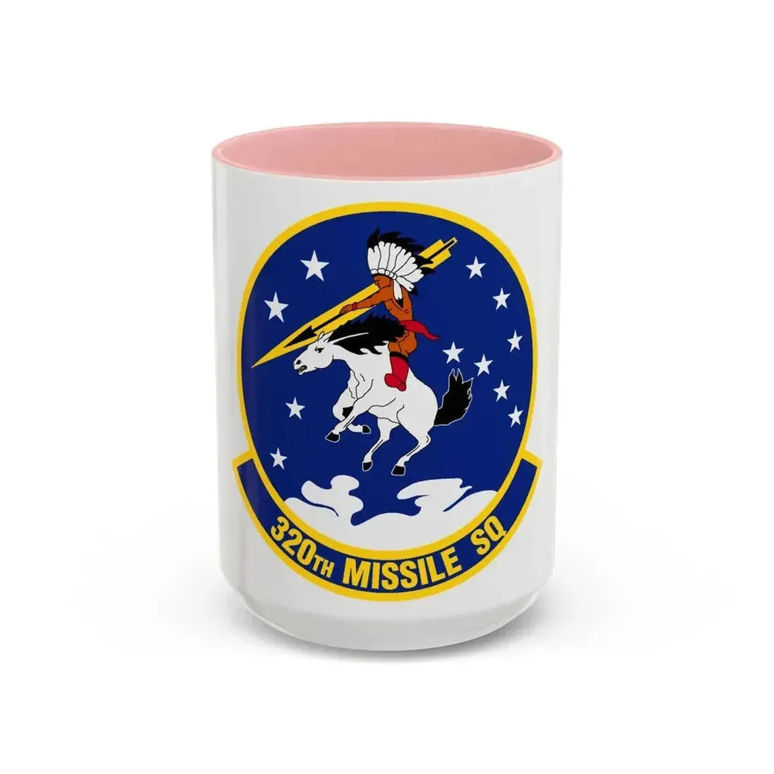 320 Missile Squadron AFGCS (U.S. Air Force) Accent Coffee Mug 15oz Pink - Go Mug Yourself