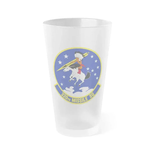 320 Missile Squadron AFGCS (U.S. Air Force) Frosted Pint Glass 16oz 16oz Frosted - Go Mug Yourself