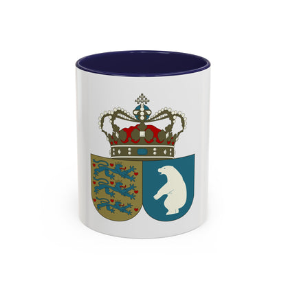 Coat of arms of the County of Greenland - Accent Coffee Mug