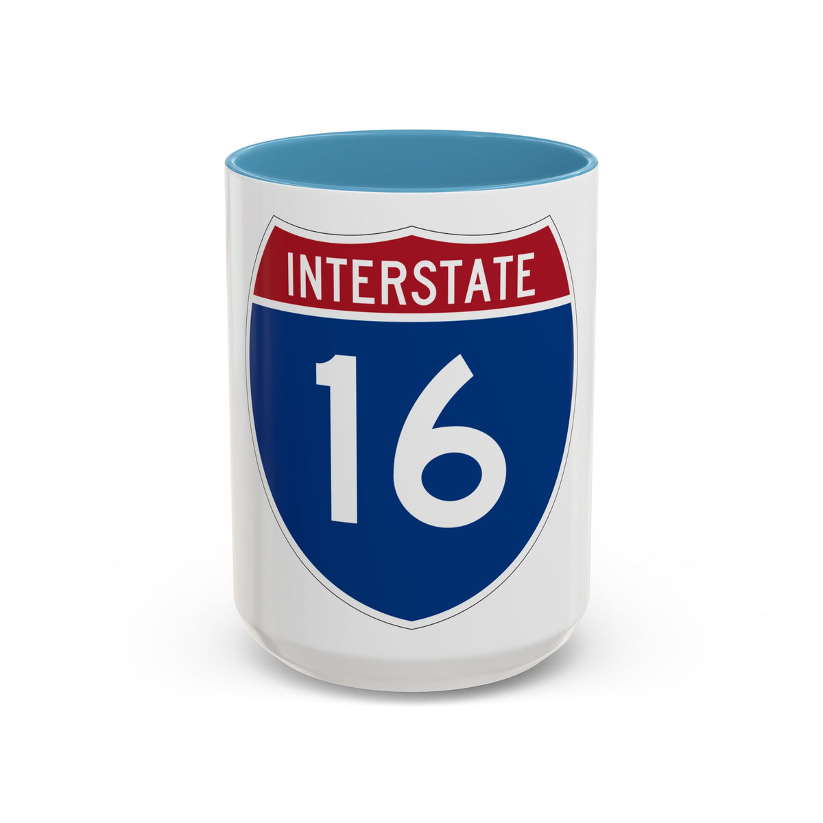 Interstate 16 (U.S. Highways) Accent Coffee Mug