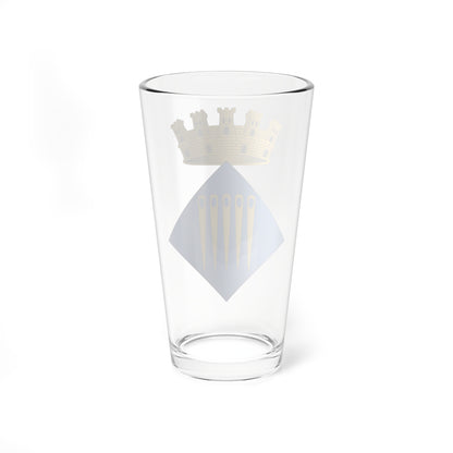Escudo de Agullana Gerona (Spain) (Coat of Arms) Pint Glass 16oz