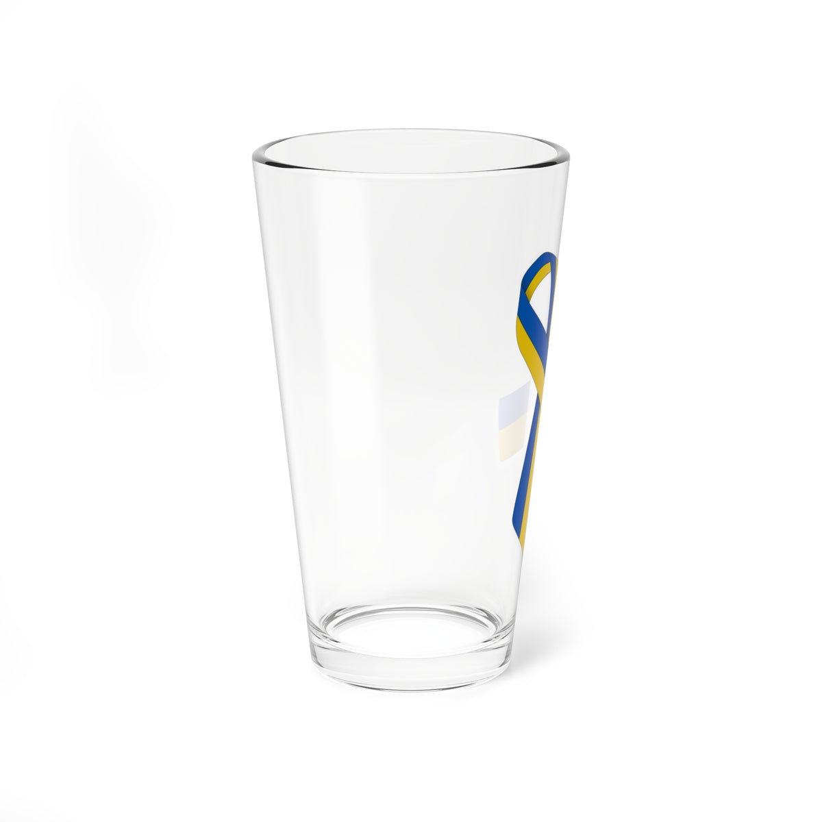 Ukrainian Blue-Yellow ribbon (Ukraine) Pint Glass 16oz