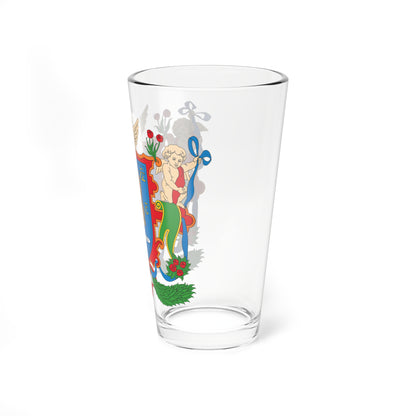 Coat of Arms of Viciebsk Belarus (Belarus) (Coat of Arms) Pint Glass 16oz