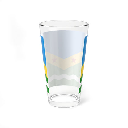 Flag of Marushkinskoe Moscow oblast (Russia) Pint Glass 16oz
