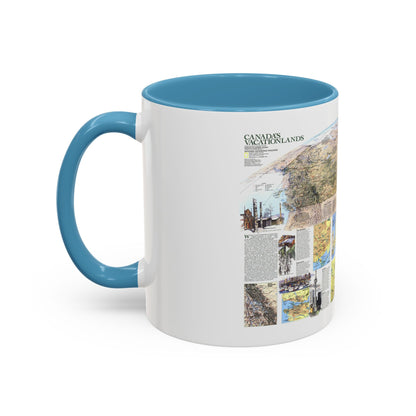Canada - Vacationlands (1985) (Map) Accent Coffee Mug
