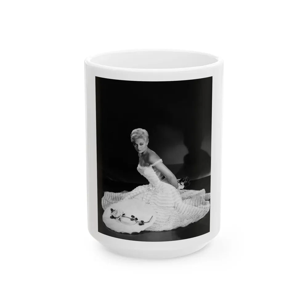 Kim Novak #294 (Vintage Female Icon) White Coffee Mug-15oz-Go Mug Yourself