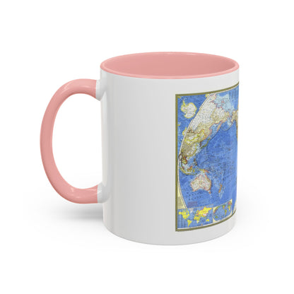World Map (1965) (Map) Accent Coffee Mug