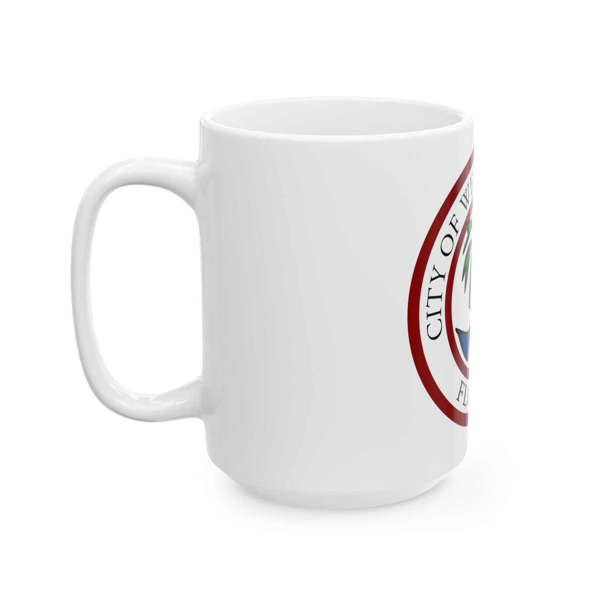Seal of West Palm Beach Florida - White Coffee Mug