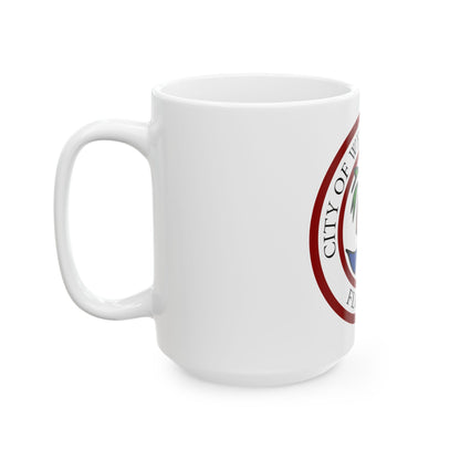 Seal of West Palm Beach Florida - White Coffee Mug