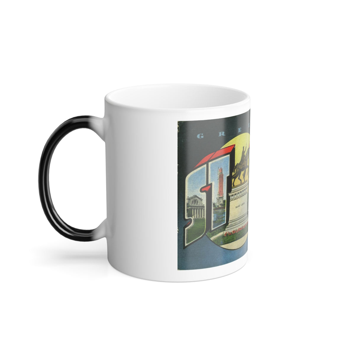 Greetings from St Louis Missouri (Greeting Postcards) Color Changing Mug 11oz