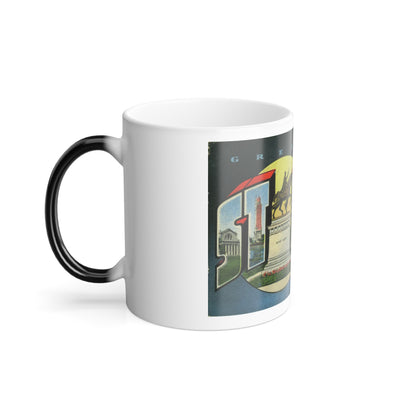 Greetings from St Louis Missouri (Greeting Postcards) Color Changing Mug 11oz