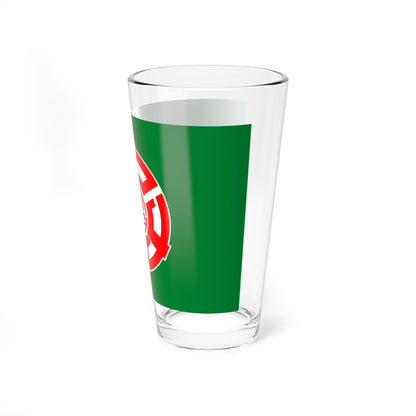 Flag of Kamifurano Hokkaido (Japan) Pint Glass 16oz