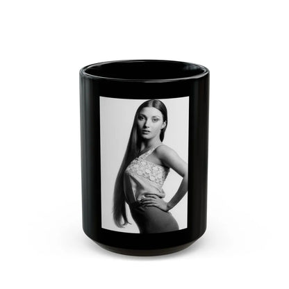 Jane Seymour #60 (Vintage Female Icon) Black Coffee Mug-15oz-Go Mug Yourself