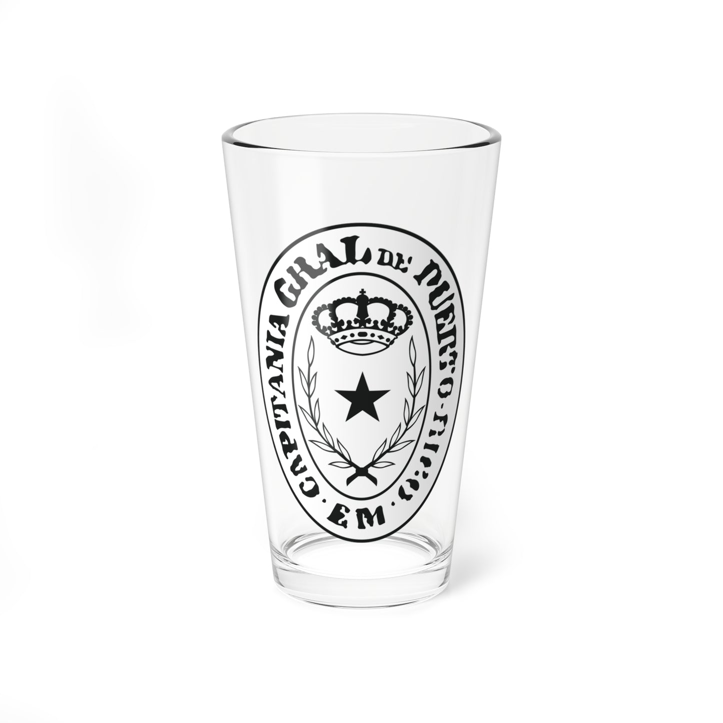 Seal of the Captaincy General of Puerto Rico (Puerto Rico) (Coat of Arms) Pint Glass 16oz
