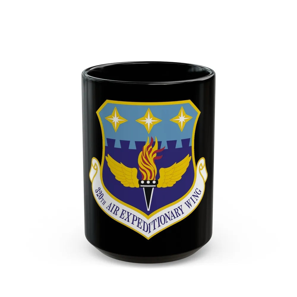 320th Air Expeditionary Wing (U.S. Air Force) Black Coffee Mug-15oz-Go Mug Yourself