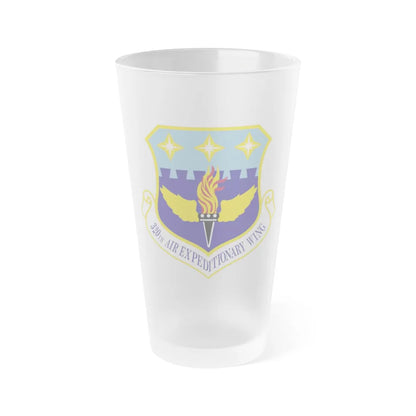 320th Air Expeditionary Wing (U.S. Air Force) Frosted Pint Glass 16oz-Go Mug Yourself