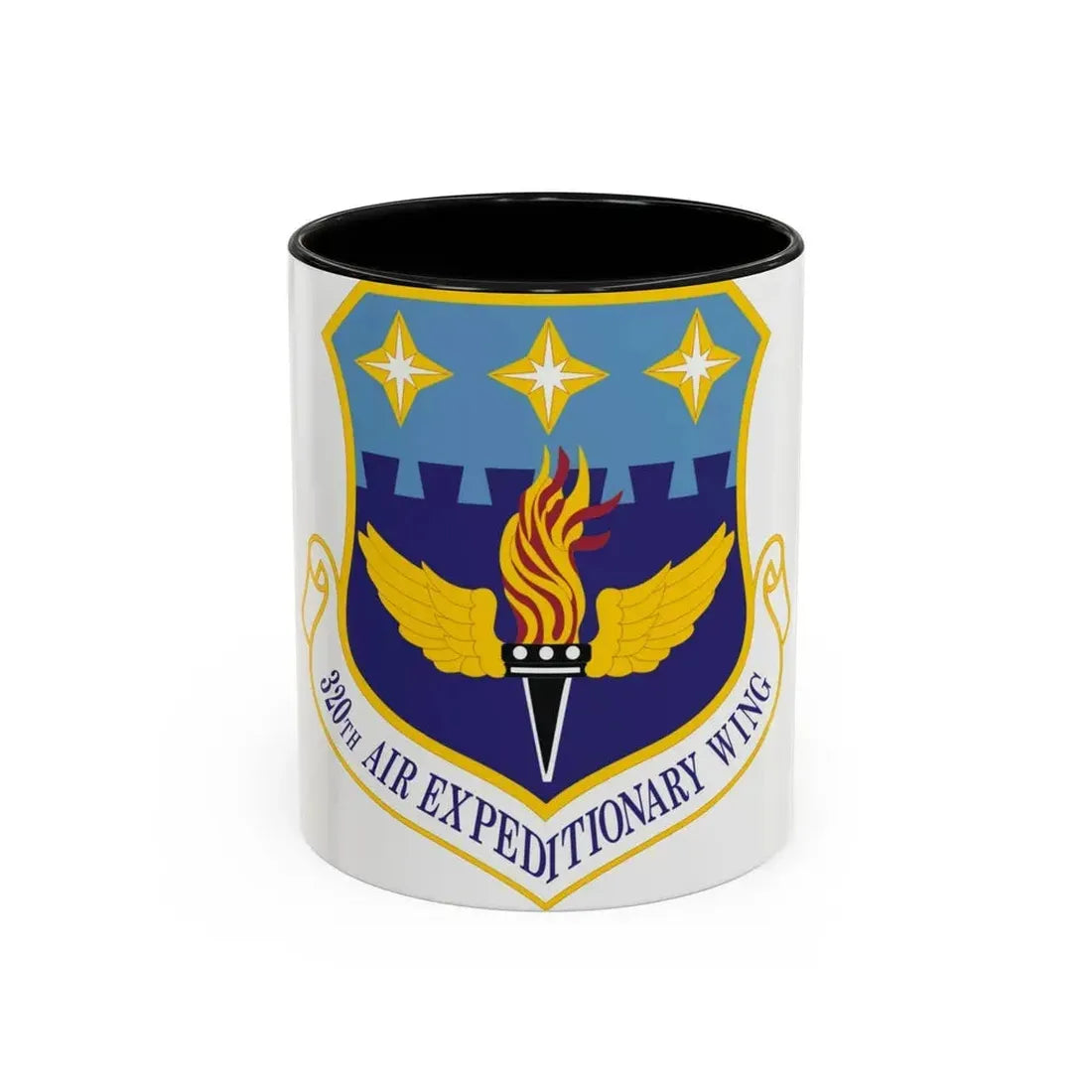 320th Air Expeditionary Wing (U.S. Air Force) Accent Coffee Mug 11oz Black - Go Mug Yourself