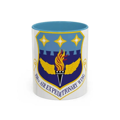 320th Air Expeditionary Wing (U.S. Air Force) Accent Coffee Mug 11oz Light Blue - Go Mug Yourself