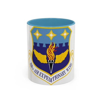 320th Air Expeditionary Wing (U.S. Air Force) Accent Coffee Mug 11oz Light Blue - Go Mug Yourself