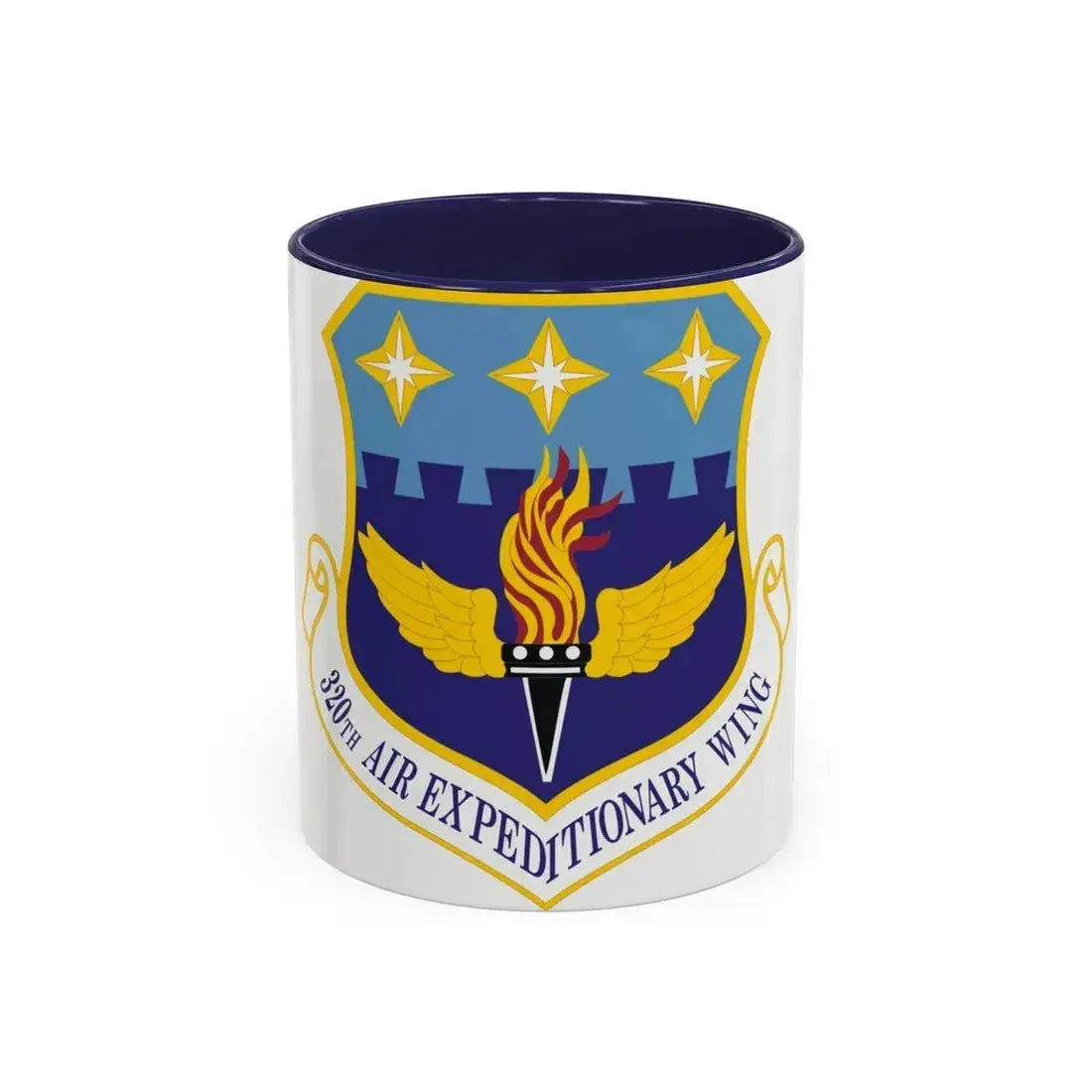 320th Air Expeditionary Wing (U.S. Air Force) Accent Coffee Mug 11oz Navy - Go Mug Yourself