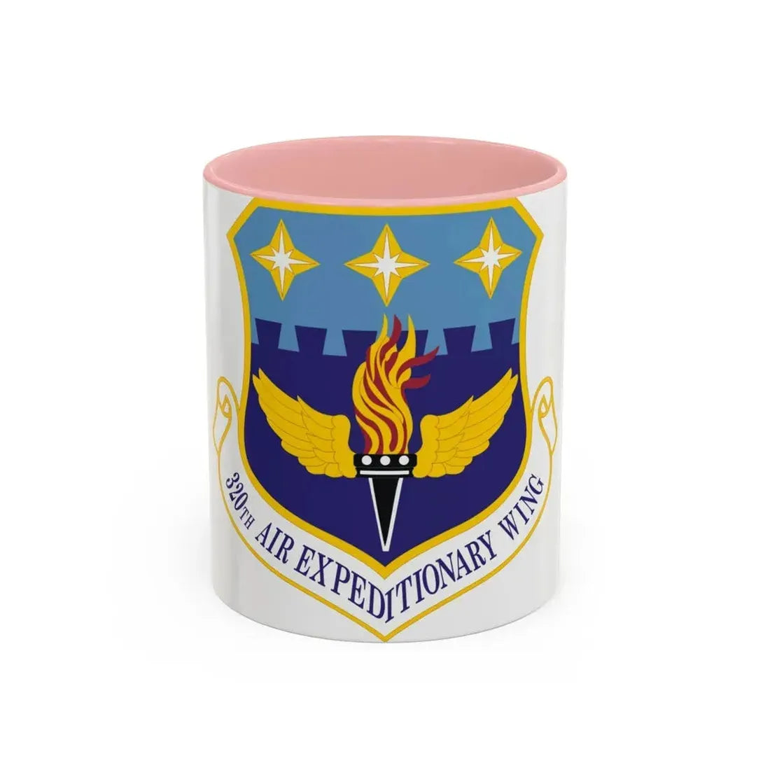 320th Air Expeditionary Wing (U.S. Air Force) Accent Coffee Mug 11oz Pink - Go Mug Yourself