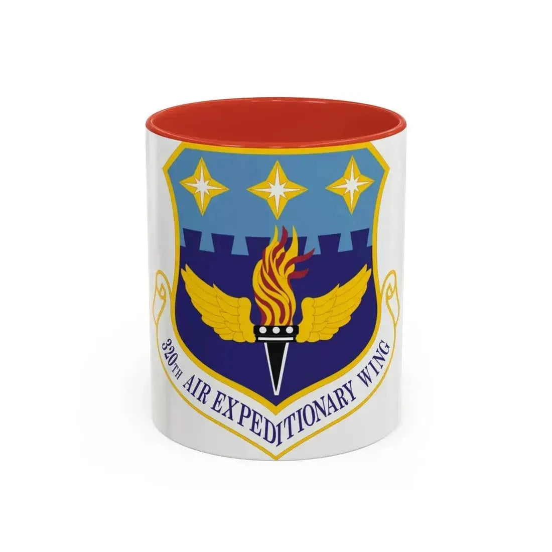 320th Air Expeditionary Wing (U.S. Air Force) Accent Coffee Mug 11oz Red - Go Mug Yourself