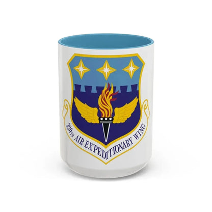 320th Air Expeditionary Wing (U.S. Air Force) Accent Coffee Mug 15oz Light Blue - Go Mug Yourself