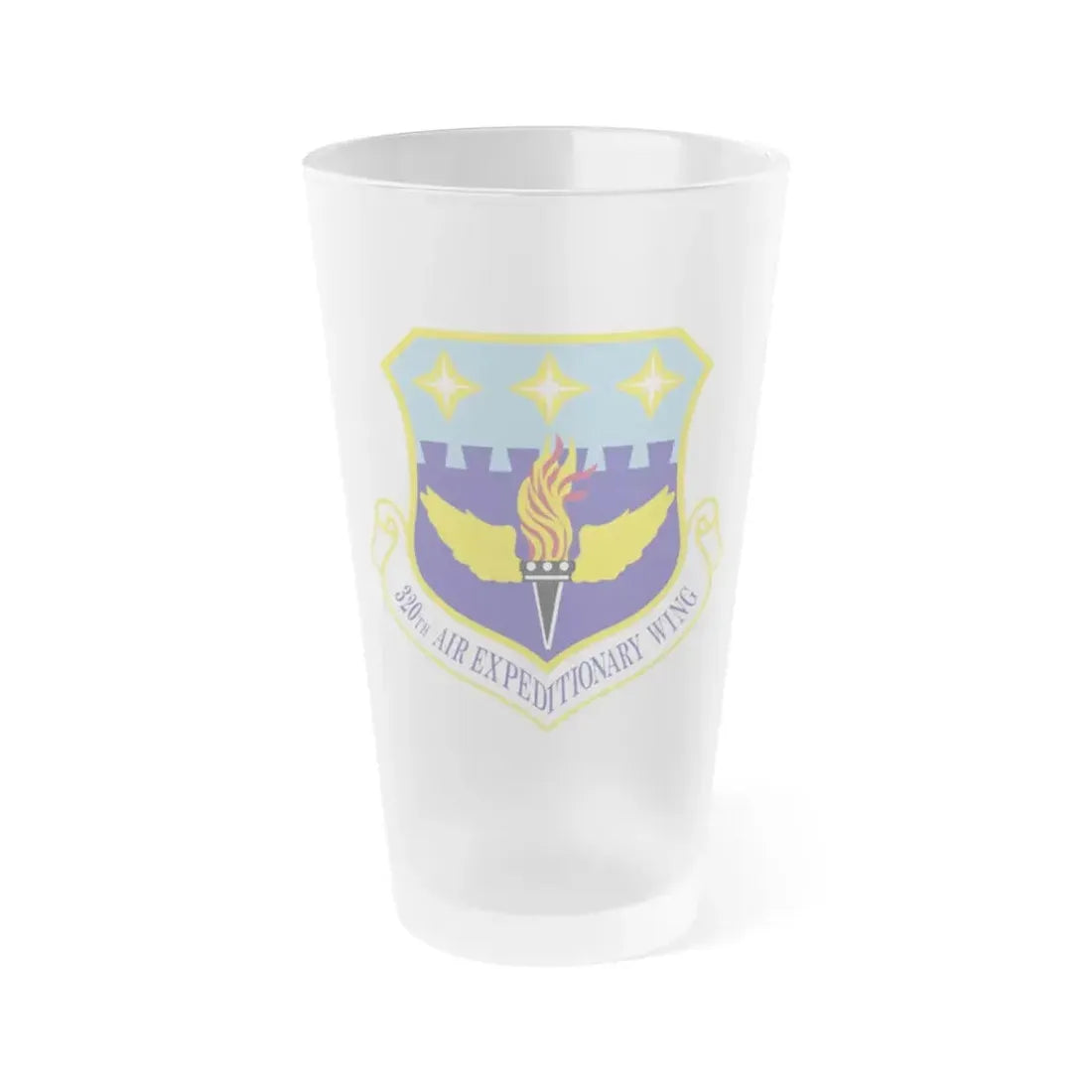 320th Air Expeditionary Wing (U.S. Air Force) Frosted Pint Glass 16oz Default Title - Go Mug Yourself