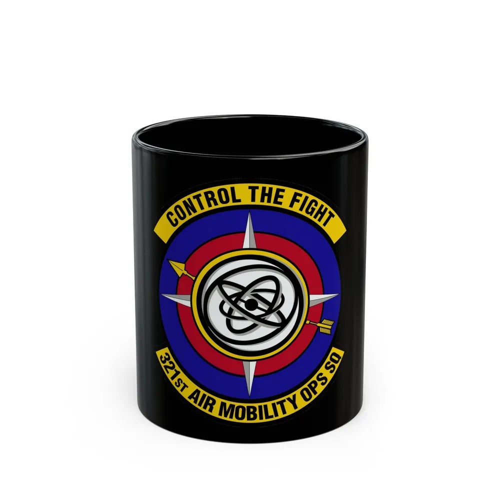 321 Air Mobility Operations Squadron (U.S. Air Force) Black Coffee Mug-11oz-Go Mug Yourself