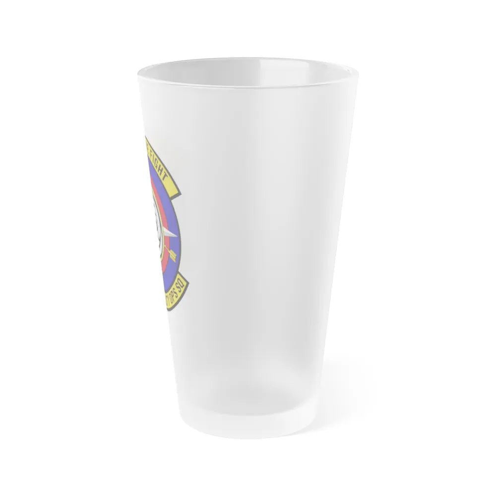 321 Air Mobility Operations Squadron (U.S. Air Force) Frosted Pint Glass 16oz-Go Mug Yourself